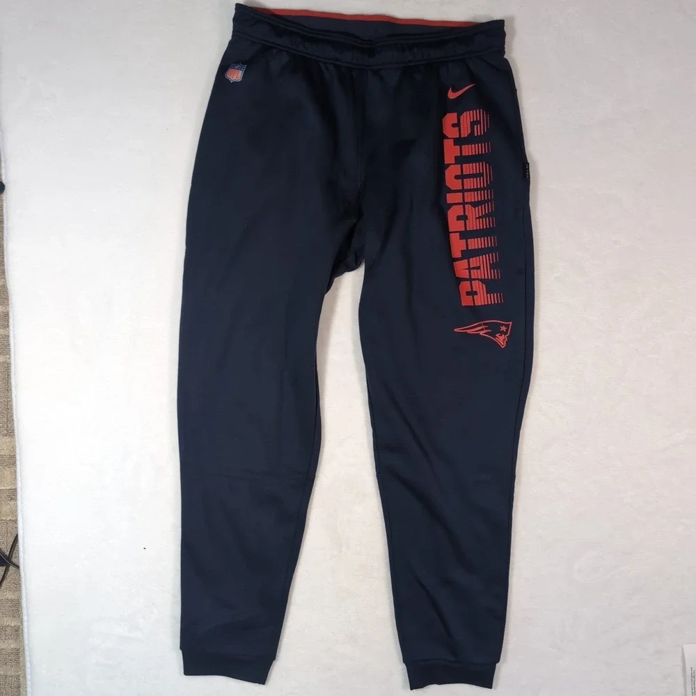 Nike NFL Patriots Joggers‎ Mens L Navy Blue NFL On-Field Dri-FIT CI2598-419